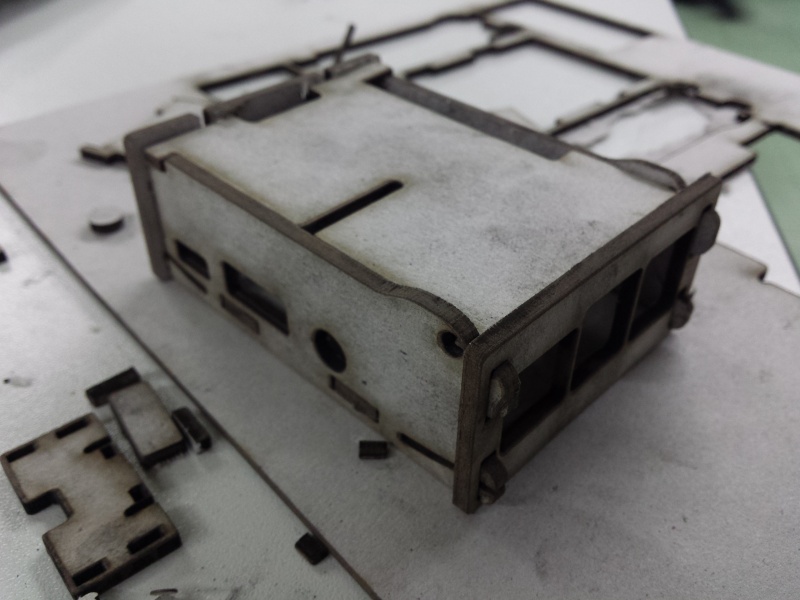 File:Laser cut cardboard Raspberry Pi case.jpg