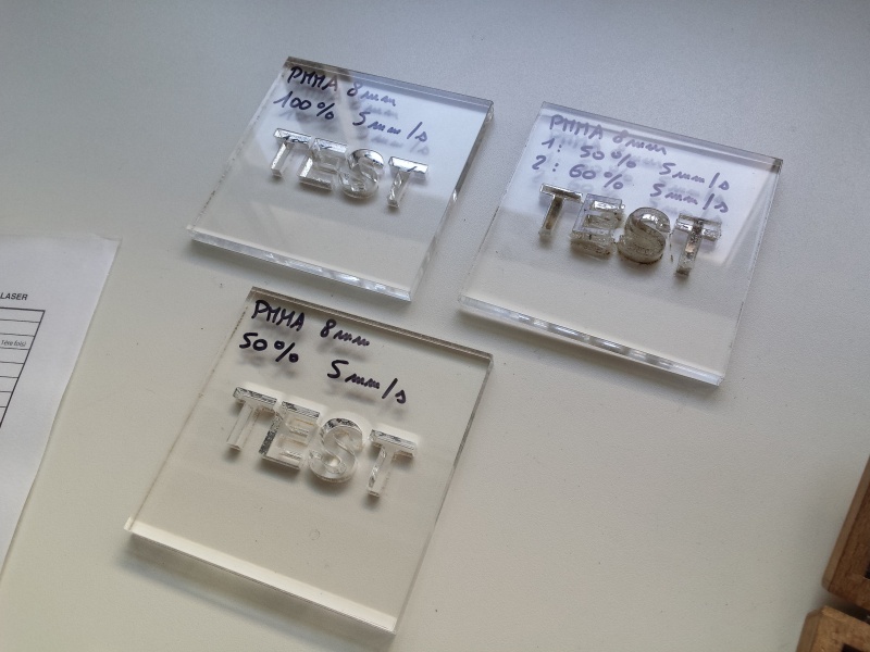 File:Laser cutter early acrylic test.jpg