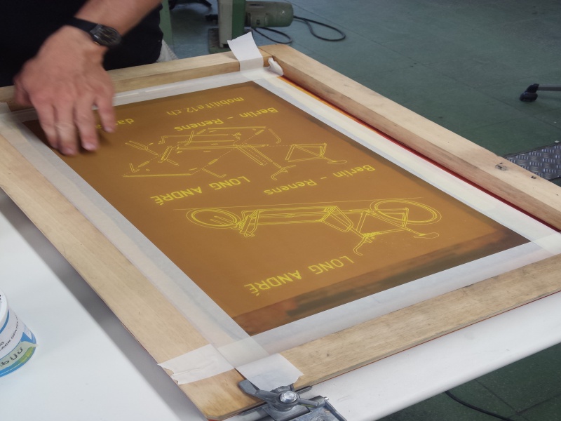 File:Screen printing - applying tape.jpg